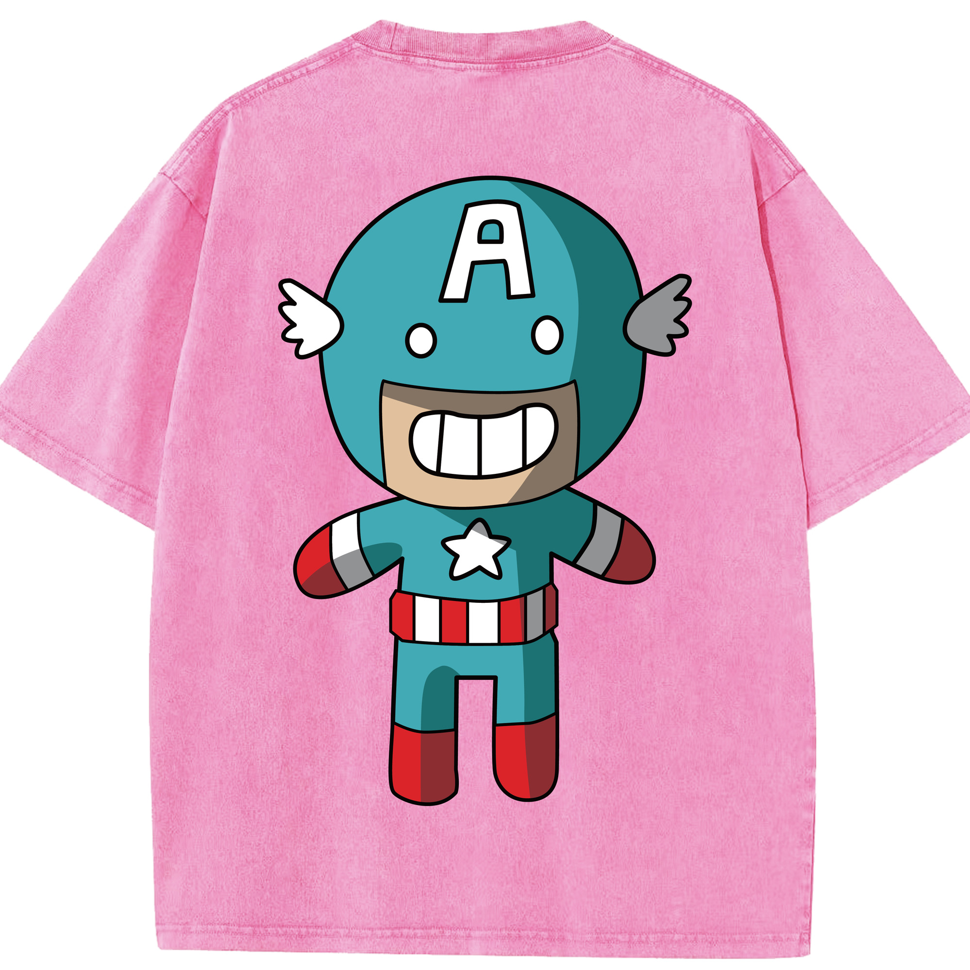 （画像用） アベンジャーズ The Avengers 綿100% ヴィンテージ風 半袖Tシャツ（背面プリント）